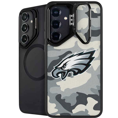 NFL Philadelphia Eagles Camo Galaxy S24 FE Kickstand Case